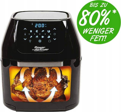 Fritezë ajri MediaShop Power AirFryer M17557, 5L, 1800W, e zezë