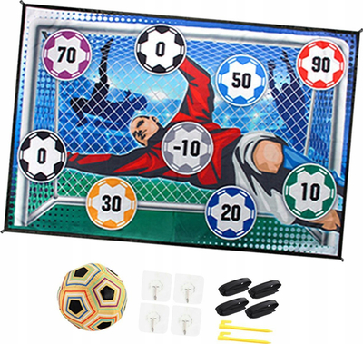Loja e shkathtësisë Artyk Soccer Game, panel me objektiv me vrima, top futbolli, me ngjyra të ndryshme