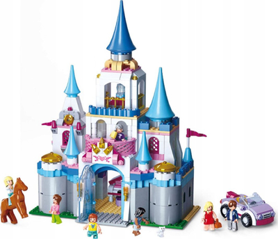 Set blloqesh ndërtimi Torro Castle Sapphire, kalatë, shumëngjyrësh