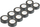 Shirit izolues PVC Amio 04844, set 10 copë, 19mm x 20m, i zi