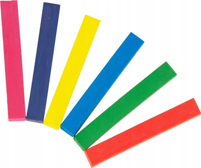 Ngjyrë e përkohshme për flokë Hair Chalk, set 6 copë, shumëngjyrëshe