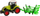 Lodër traktor SIEWNIK Turning Drive, me mbjellëse, 15 cm, jeshil