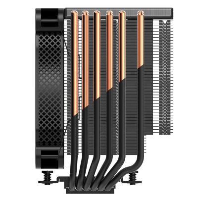Ftohës CPU Jonsbo HX6250, single tower, 140mm PWM, i zi