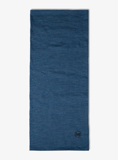 Shall tubular Buff Merino Midweight, 100% lesh Merino, shumëpërdorimësh, blu