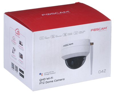 Kamerë sigurie Foscam 4MP, IP WiFi dual band, pan tilt