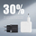 Karikues muri Crong Ultra Compact GaN, 35W PD 3.0, 2x USB C, i bardhë