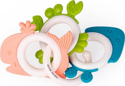 Set lodrash për dhëmbëzim Dumel Teething Trio, 3 copë, shumëngjyrëshe
