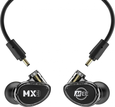 Слушалки во уво МЕЕ аудио MX3 PRO, троен драјвер, одвоив кабел, боја смоук