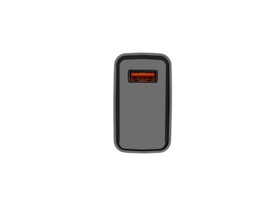 Karikues rrjeti Natec Ribera NUC-2058, 1x USB A, 18W, i bardhë
