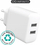 Karikues muri eStuff ES637005, 24W, USB dhe USB Type C, i bardhë