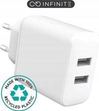 Karikues muri eStuff ES637005, 24W, USB dhe USB Type C, i bardhë