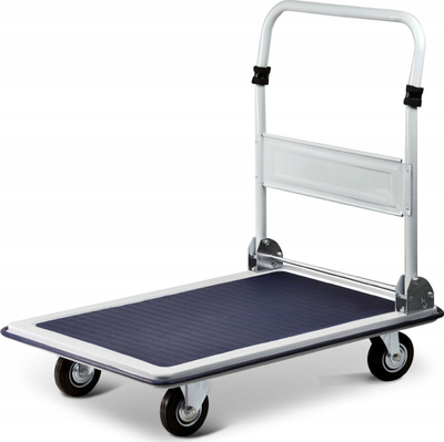 Karrocë transportuese GEKO, kapacitet 150 kg, platformë metalike, blu