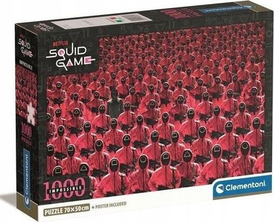 Puzzle Clementoni Squid Game Impossible, 1000 copa, shumëngjyrësh
