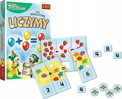 Lojë edukative Trefl We Count The Treflik Family, puzzle matematikore, 4+