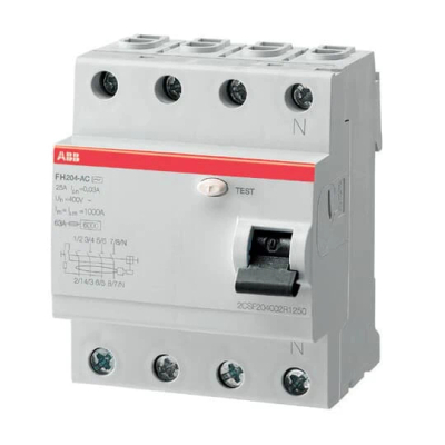 Диференцијален прекинувач АББ 2CSF204004R1250, 25A, 30mA, сив