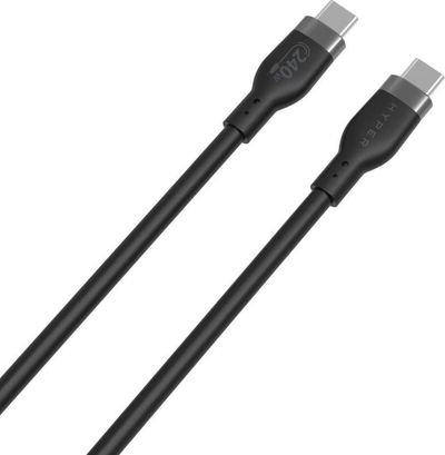 Kabllo karikimi HYPER HyperJuice, USB C në USB C, 240W, 1m, i zi