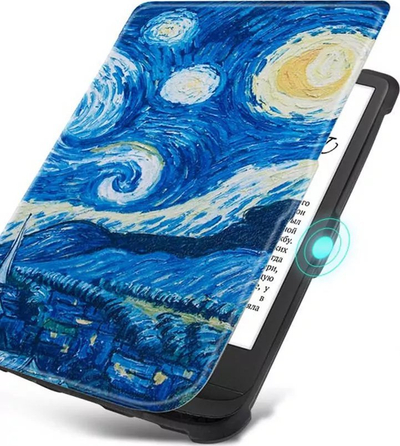 Mbulese grafike Strado për Pocketbook Touch Lux 4/5 627/616/628, auto sleep, shumëngjyrëshe
