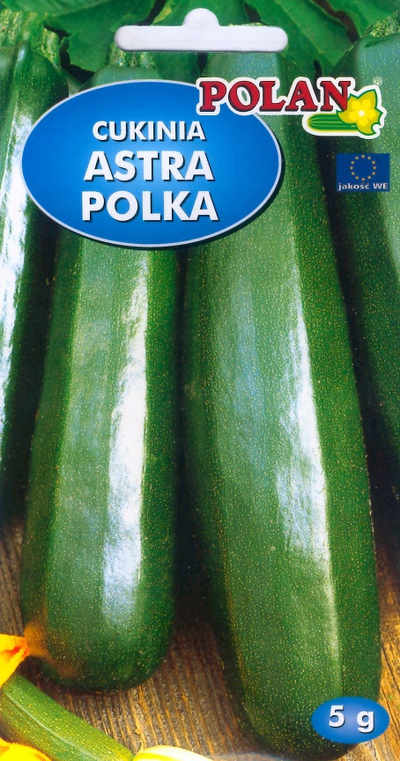 Fara kungulleshke Astra, zucchini, 3g, jeshile e errët