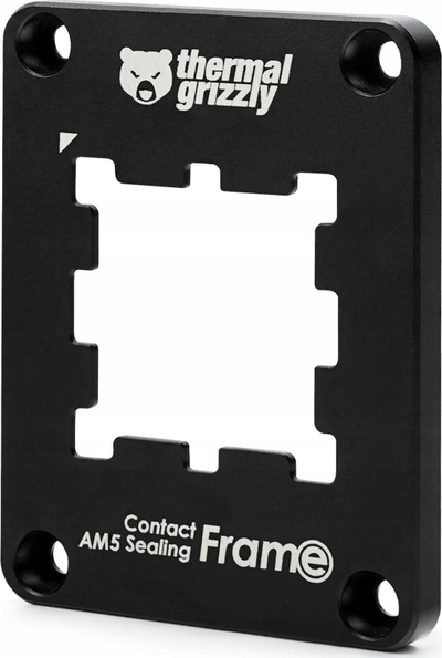 Kornizë fiksuese CPU Thermal Grizzly AM5, alumini i anodizuar, për AMD Ryzen 7000, e zezë