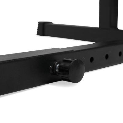Stojc për squat VirtuFit Adjustable Squat Rack, i rregullueshëm, metalik, i zi