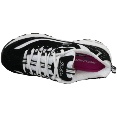Atlete Skechers D'Lites Biggest Fan W 11930-BKW, Air Cooled Memory Foam, ngjyrë e zezë