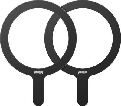Unazë magnetike MagSafe ESR HaloLock Universal Ring 360, set me 2 copë, e zezë