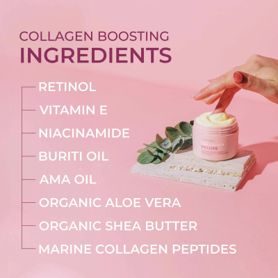 Krem nate për fytyrë Swedish Collagen Deluxe, kolagjen, 50ml
