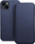 Këllëf portofol Dual Pocket për iPhone 14 Plus, me xhepa për karta, blu navy