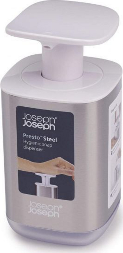 Shishe sapuni Presto, 350 ml, ngjyrë argjendi
