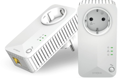 Kit powerline STRONG Powerline 600, 600 Mbit/s, HomePlug AV, i bardhë