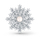 Broshe JwL Luxury Pearls JL0847, formë thelle bore, me perlë natyrale, e bardhë