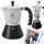 Xhezve moka Orion Coffee Time, 9 filxhanë, 450ml, argjendtë e zezë