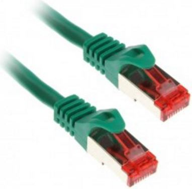 Kabllo rrjeti InLine Patchcord Cat.6 S/FTP, 0.5m, e gjelbër