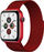 Rrip magnetik për Apple Watch 7, 45mm, çelik inox, i kuq