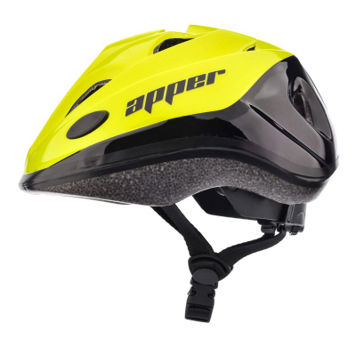 Helmetë biçiklete për fëmijë Meteor KS07 M, 52-56 cm, verdhë e zezë