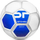 Top futbolli Spokey Mercury, i bardhë/kaltër