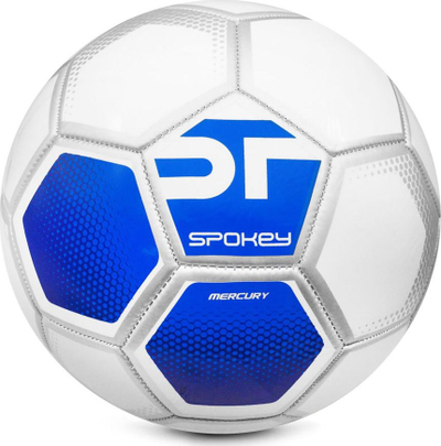 Top futbolli Spokey Mercury, i bardhë/kaltër
