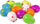 Set dekorativ Pashkë LeanToys Christmas Egg, 12 vezë plastike, me figura lepurushësh, shumëngjyrëshe