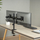 Mbajtëse për dy monitorë Maclean MC-754N, 17-32", VESA 75x75/100x100, 2x9kg, e zezë