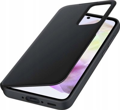 Këllëf telefoni Samsung EF-ZA356 Smart View Wallet, 6.6", me xhep karte, i zi