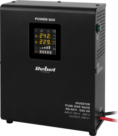 Furnizues emergjent muri Rebel POWER 500, 300W, 12V, i zi
