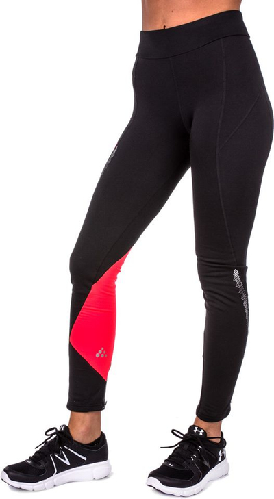 Pantallona për femra Brilliant 2.0 Thermal Tights 1904312 Craft, të kuqe / të zeza, masa M (1904312-9825)