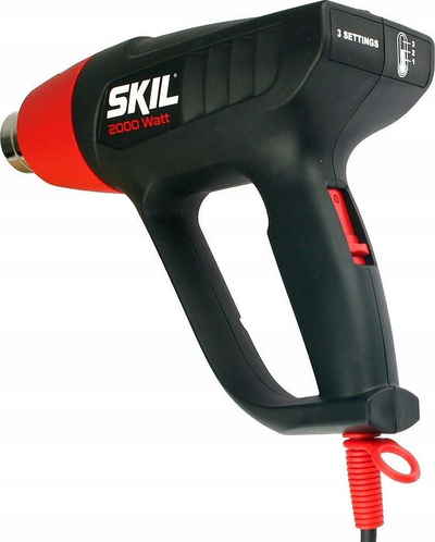 Пиштол за загревање SKIL 8003 FD, 2000W, 3 нивоа на температура, со млазница и куфер