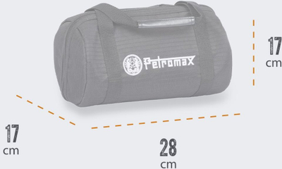 Çantë transporti Petromax Fire Kettle, najlon ripstop, 28x17 cm, e zezë