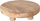 Stendë servirjeje druri teak, 30cm, ngjyrë natyrale