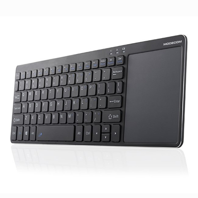 Tastierë wireless MODECOM MC-TPK1, me touchpad, e zezë