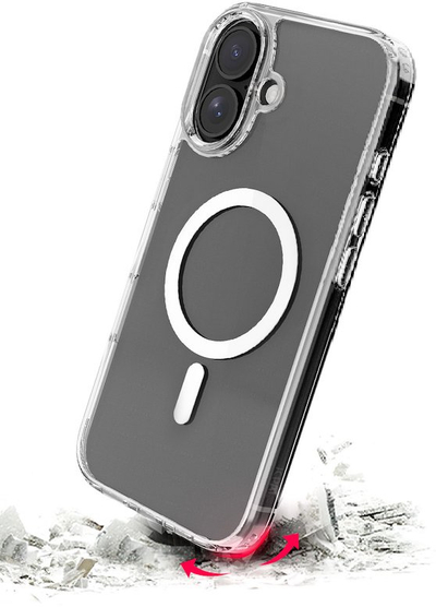 Kapak telefoni JCPal DualPro për iPhone 17 Pro, i përshtatshëm me MagSafe, transparent