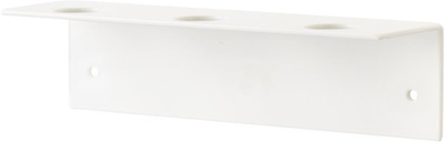 Mbajtës muror për sapun NAGA, 3 shishe, 24x6x6 cm, i bardhë