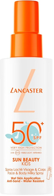 Sprej qumështi mbrojtës ndaj diellit për fëmijë SPF 50+ Lancaster, 150 ml