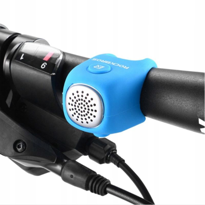 Zile biçiklete Rockbros CB1709BU, elektronike 90 dB, silikon, blu